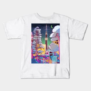 A Magical Night (Sky Tree Tee) Kids T-Shirt